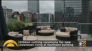 Ribbon Cutting Ceremony For Apartments At Kaufmann's Building