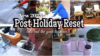 EXTREME Post-Holiday Home Reset✨️ | Deep Cleaning, Laundry, Grocery Haul