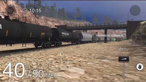 Trainz Simulator 3 Two KCS SD70MACS pulling a Mixed Freight train