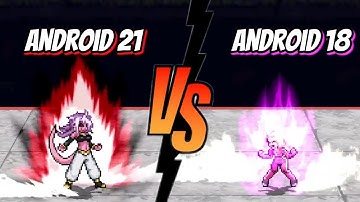 Android 18 Vs Android 21 Dragon ball fights / Mugen