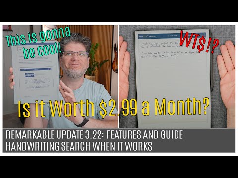 Remarkable Update 3.22 Overview And Guide | Handwriting Search Behind A Paywall