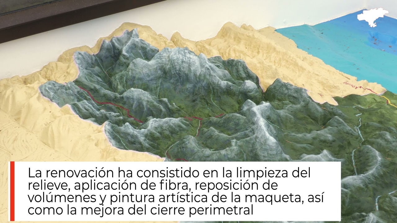Restauración del mapa de Cantabria en relieve (José Torné)