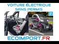 Voiture lectrique sans permis pas cher ds 14 ans avec le bsr am  solution retrait permis conduire