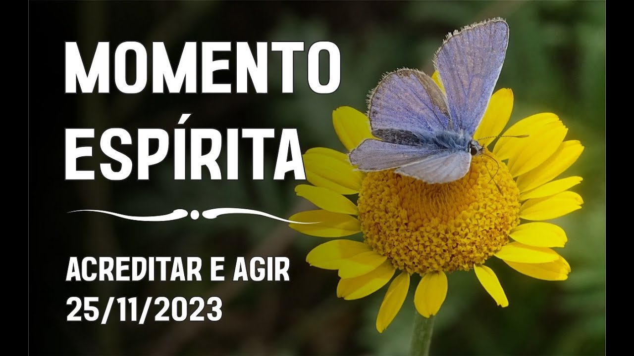 Momento Espírita - Acreditar e Agir