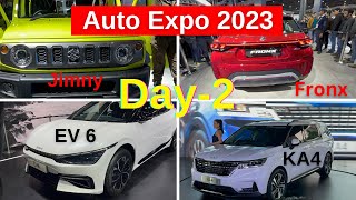 Auto Expo 2023 Day 2 | Electric Revolution | Maruti Jimny , Fronx, Ev6, KA4 & Many More