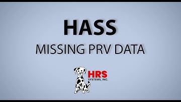 How to Correct the Missing PRV Data Error
