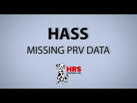How to Correct the Missing PRV Data Error
