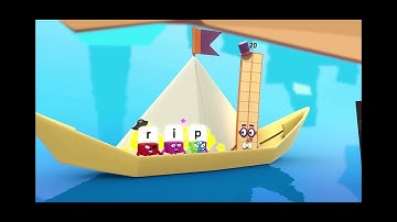 20, r,i, and p die (numberblocks alphablocks crossover