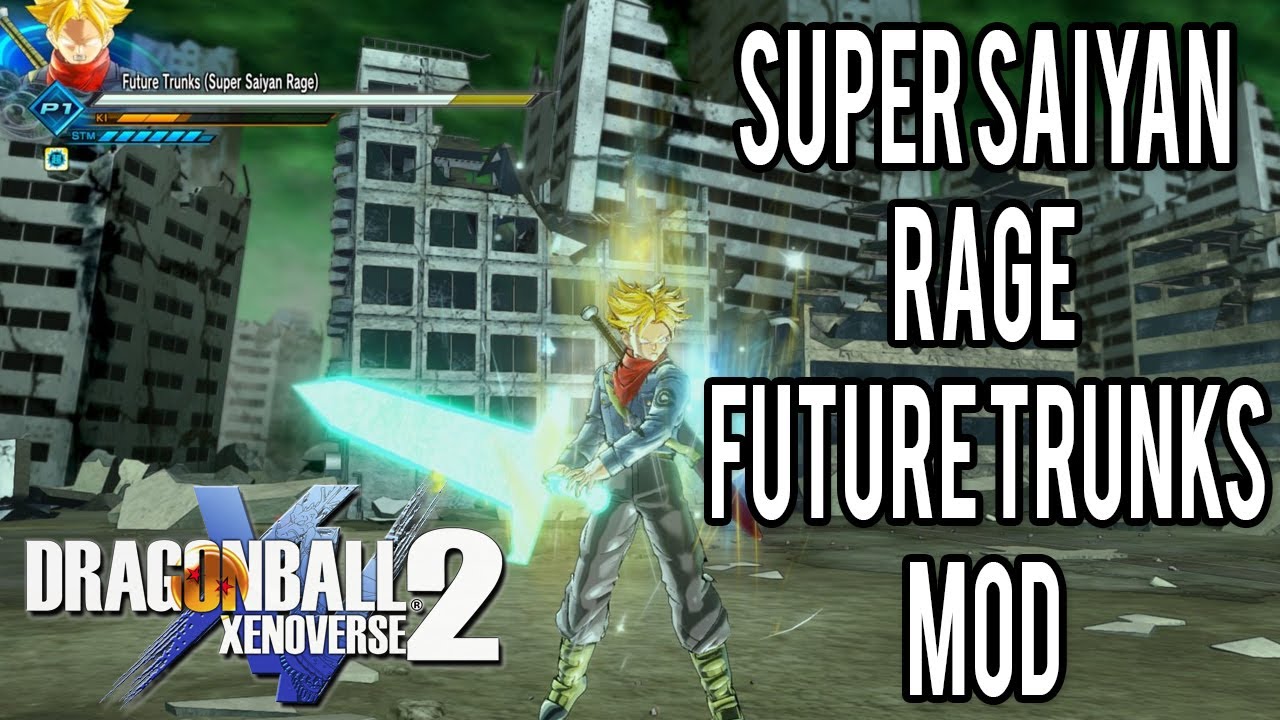 Dragon Ball Xenoverse 2 SUPER SAIYAN RAGE TRUNKS [MOD] YouTube