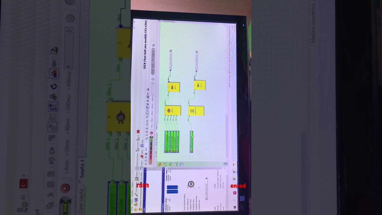 Sick plc software raporlama ve arayüz incelemesi
