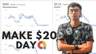 Make $20 Day With Organic Traffic #androidapps #admob