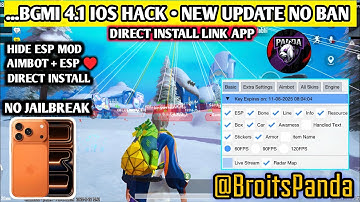 PUBG MOBILE UPDATE 4.1 SAFE IOS HACK | BGMI IPHONE HACK NON JAILBREAK | PUBG/BGMI SAFE IOS/IPAD HACK