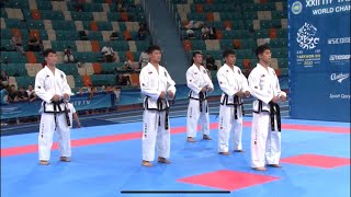 Male Team Pattern Semifinal (🔵 DPRK vs Kazakhstan🔴) ITF TAEKWON-DO WORLD CHAMPIONSHIPS.ASTANA 2023