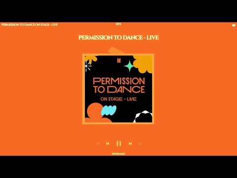 bts - permission to dance - live (sped up + reverb)