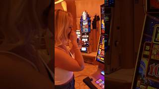 $125 spin JACKPOT & she does this 😅 #shorts screenshot 3