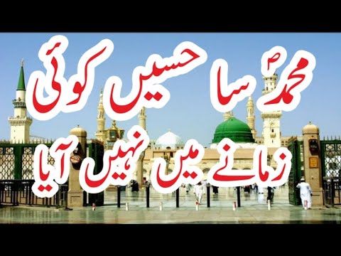 محمد سا حسیں کوئی زمانے میں نہیں آیا        