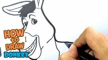 How to Draw Donkey from Shrek