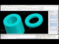 3D printer, CorelCad, втулка и шайба на основе цилиндра, уроки моделирования