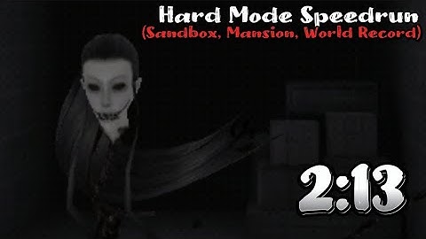 Eyes The Horror Game Hard Mode World Record In 2:13 (Sandbox, Mansion)