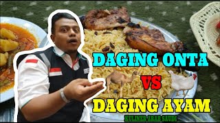 Makan daging Onta Langsung di Arab saudi !!!