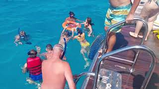 How To Do Snorkeling For Beginners, Kids And Seniors In Orange Bay Hurghada Island Snorkeling Trip