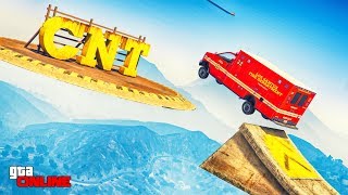 АВТОР ПЭДРО) НЕВИДИМЫЕ БУСТЕРЫ И УЛЕТАЮЩАЯ В НЕБО СКОРАЯ ПОМОЩЬ :D GTA 5 ONLINE (ГТА 5 ГОНКИ)