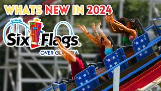 Everything NEW at Six Flags Over Georgia in 2024! March Park Update (4k)