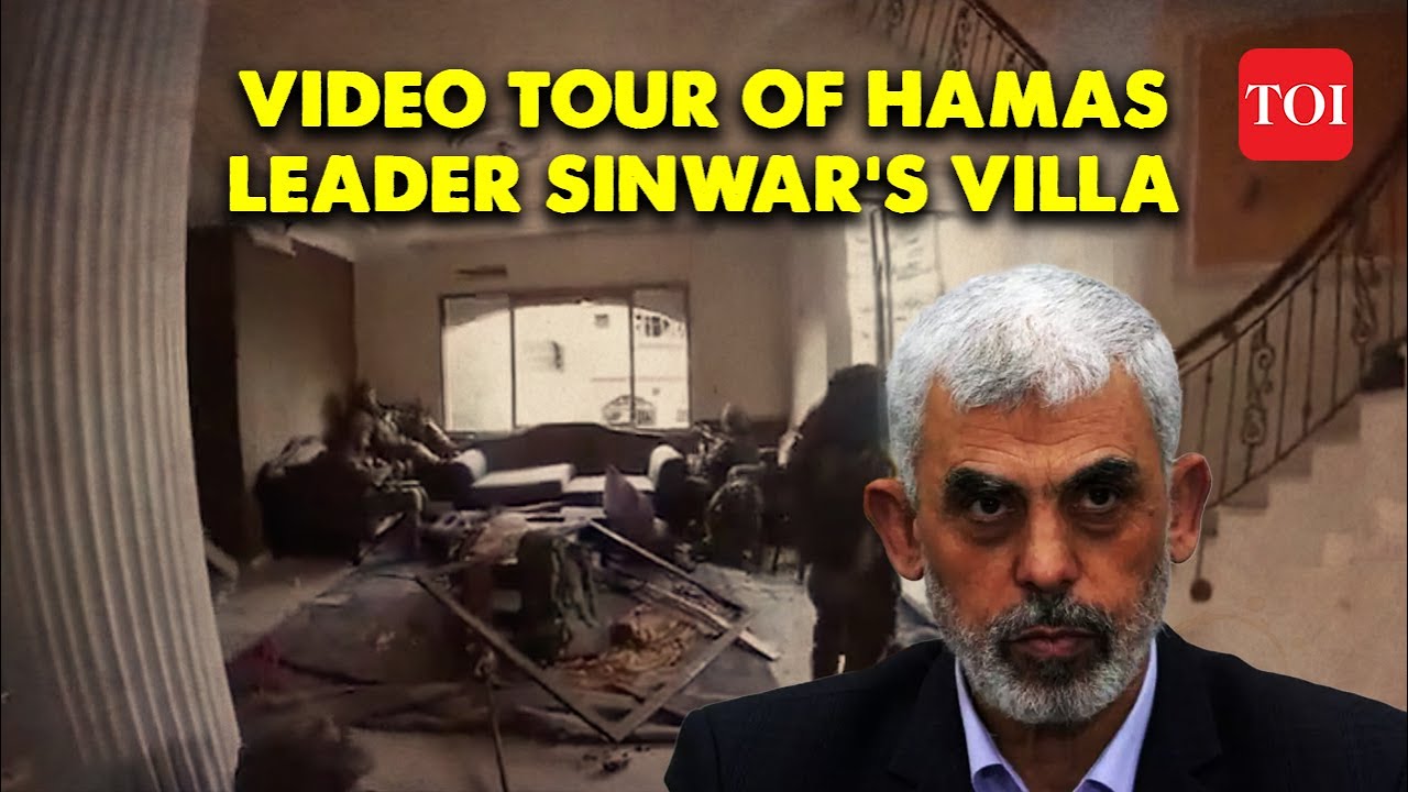 Inside Yahya Sinwar's Lavish Palace in Gaza: IDF soldier gives video tour of Hamas Chief Gaza Villa