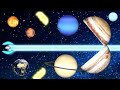 Planet sizes shooting game style solar system comparison  planets for kids
