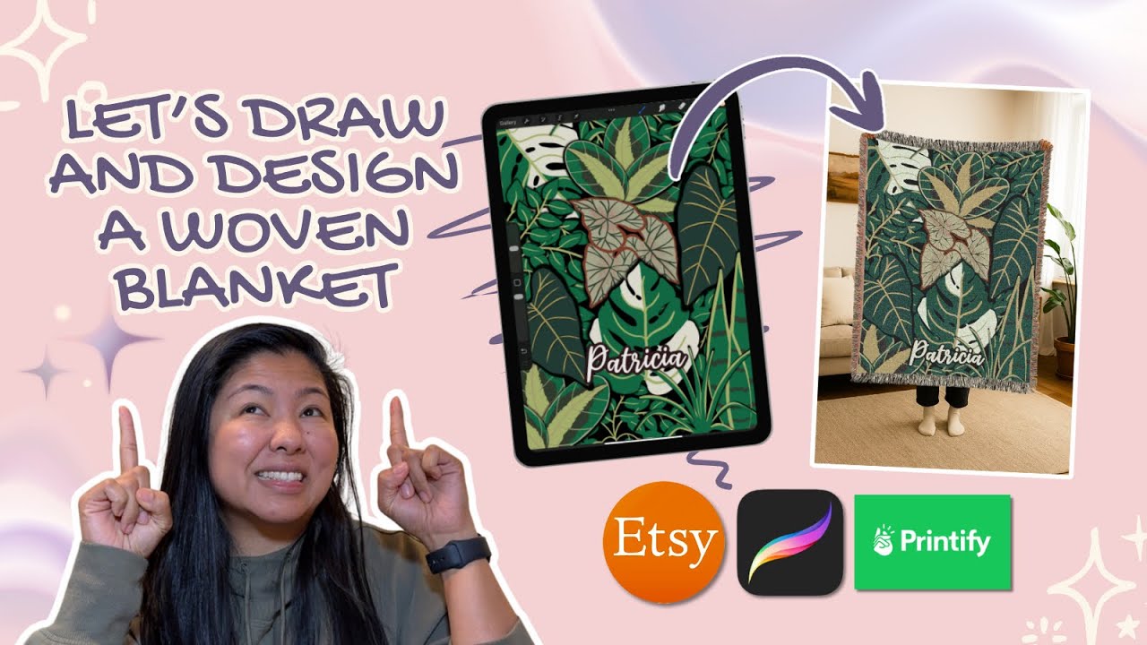 Designing A Woven Blanket on Printify | ARTIST ETSY SELLER