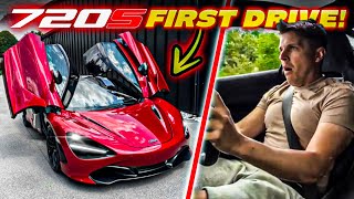 SCARY FIRST DRIVE IN MY NEW MCLAREN 720S!