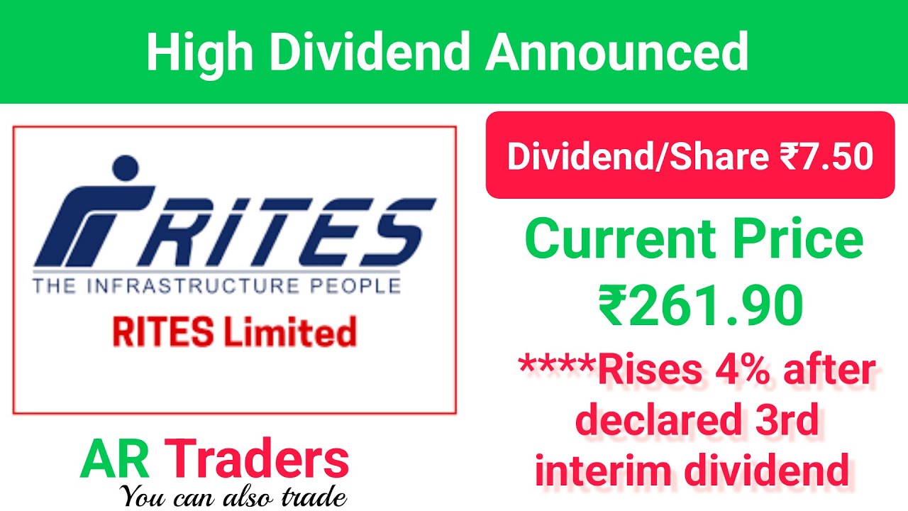 RITES Share Latest News || RITES Share Dividend || RITES dividend record date 2022 | RITES Ltd Share