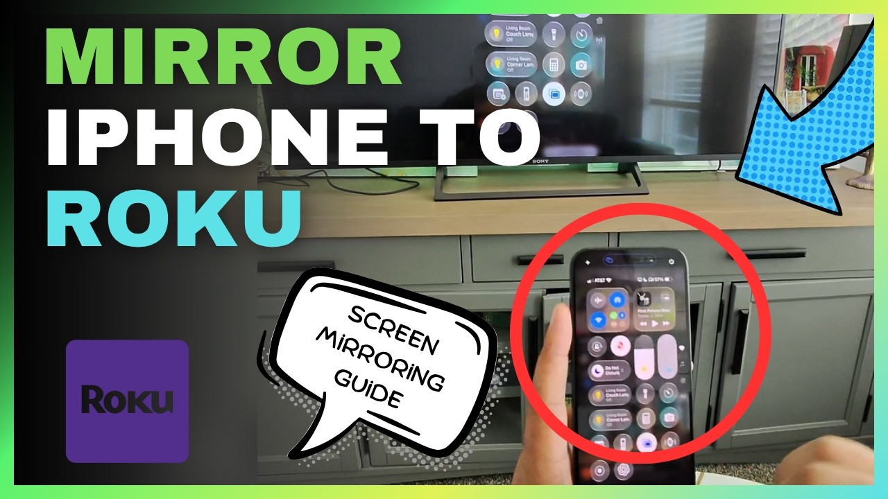 iPhone - roku Roku Screen Mirroring from iPhone Step by Step - YouTube