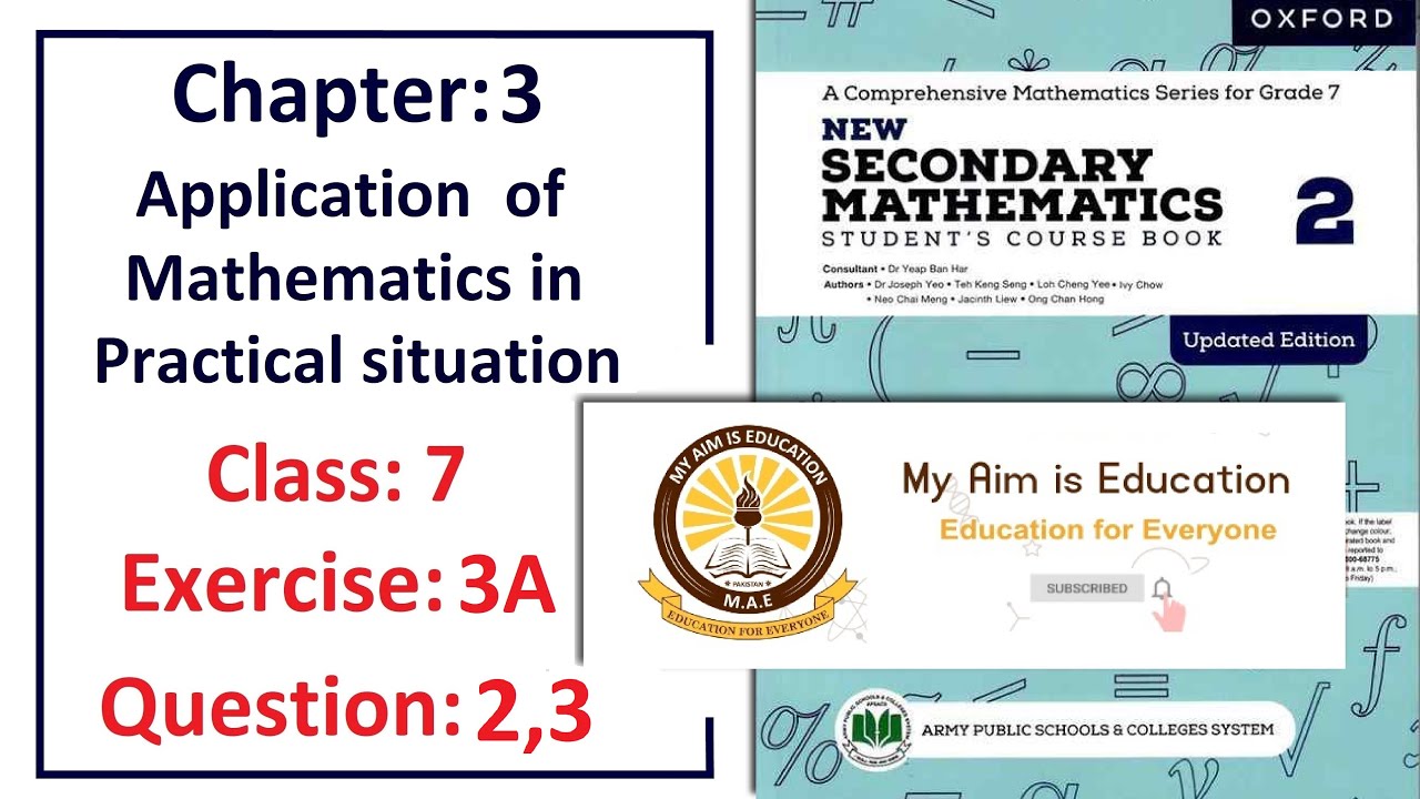 Exercise 3A Question 2 and 3 - Word Problems (Profit and Loss) – APS ...