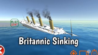 Ship Mooring 3D Britannic Sinking