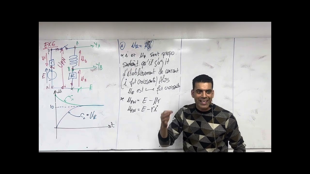Correction d exercice DIPÔLE RL ( établissement de courant) #fyp #agadir_morocco #physics #bac2025