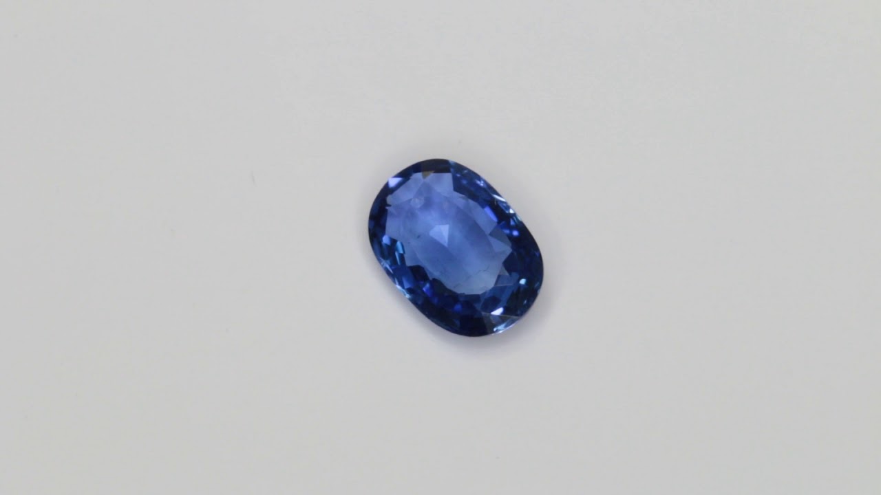 0.553 Carat Blue Sapphire  Oval 6.02 x 4.13 mm Heated Loose Stone