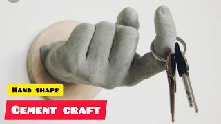 DIY HAND SHAPE CEMENT CRAFT for home decorations ||cement craft ideas ||Diy craft