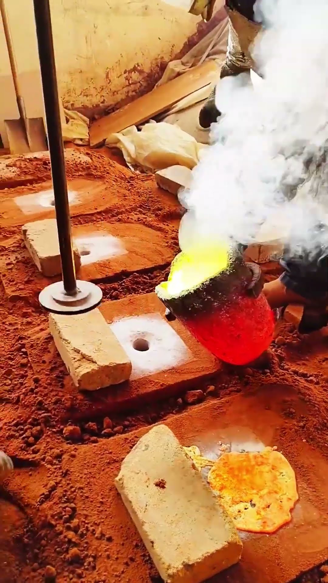 The process of casting brass products