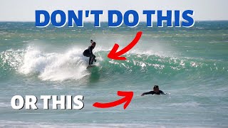 How to Surf SMALL POWERLESS beach break WAVES