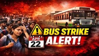 RTC Strike Alert | Telangana Mein Bus Services Band? Awam Pareshan!