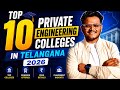 Top 10 Private Engineering Colleges in Telangana 2026 | Placements, Fees &amp; Closing Ranks