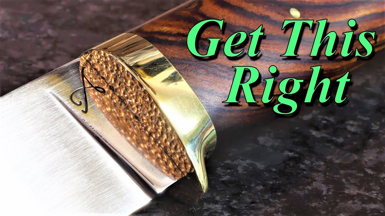 Making a knife from ground zero - part 4 - making and fitting guards!