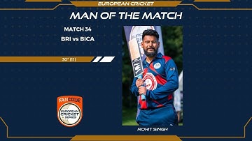 German international Rohit Singh job done thirty off eleven balls at FanCode ECS Germany Dresden