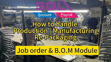 SQL Accounting Software-Job Order and BOM Module