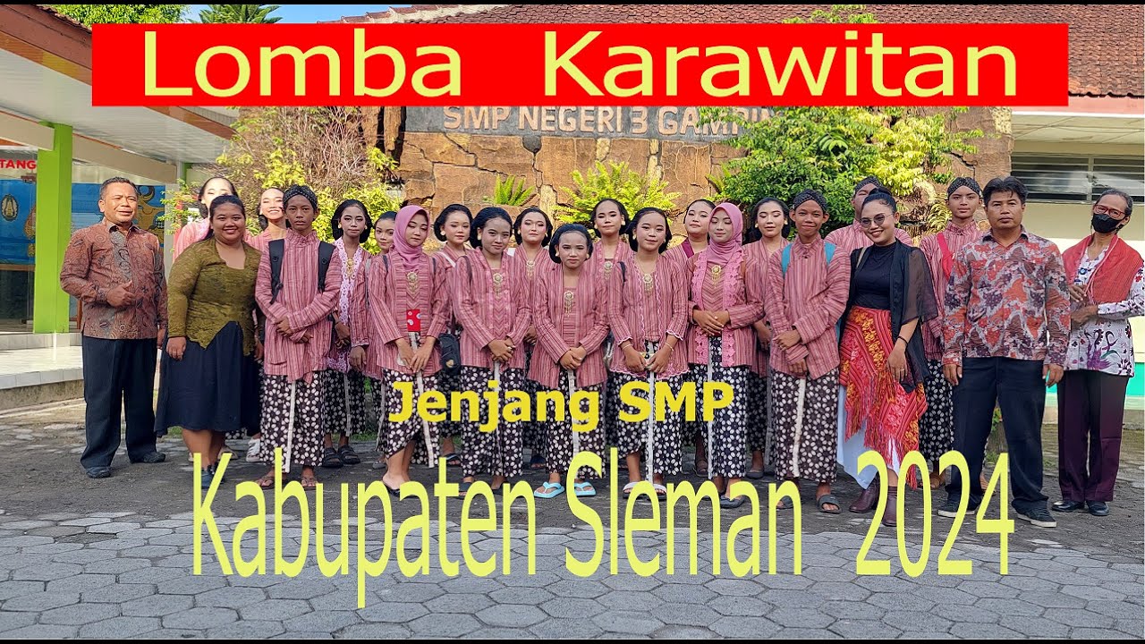 Lomba Karawitan Jenjang SMP Kabupaten sleman