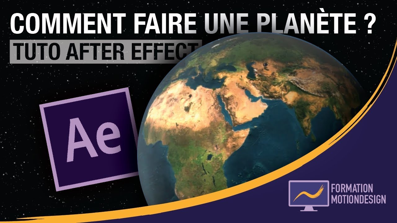 Comment faire une planète avec after effect ? - Tuto planète 3d after