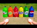 Experiment: Coca Cola, Fanta, Mirinda, Sprite, Pepsi, 7Up vs Mentos