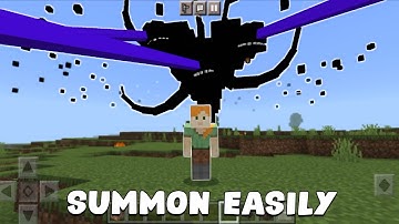 Summon Wither Storm in Minecraft Pocket Edition NO MODS!
