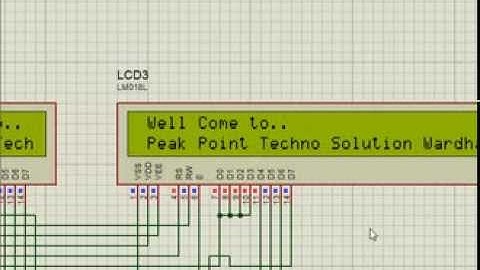 LCD Simulation using PIC 16F877